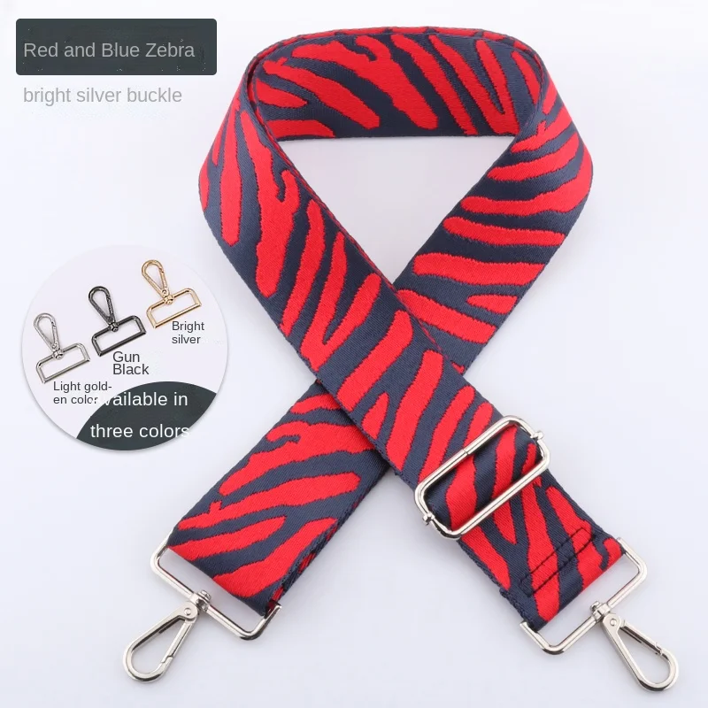 SUZAOZHE Ladies Zebra Print Shoulder Strap Waist Bag Canvas Bag Shoulder Crossbody Bag DIY Adjustable Accessory Bag