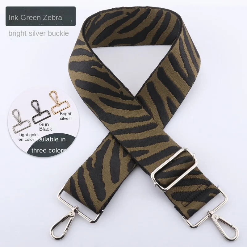 SUZAOZHE Ladies Zebra Print Shoulder Strap Waist Bag Canvas Bag Shoulder Crossbody Bag DIY Adjustable Accessory Bag