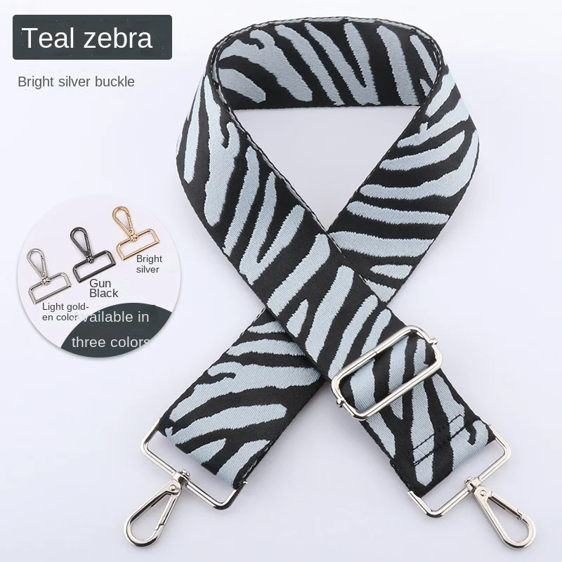 SUZAOZHE Ladies Zebra Print Shoulder Strap Waist Bag Canvas Bag Shoulder Crossbody Bag DIY Adjustable Accessory Bag