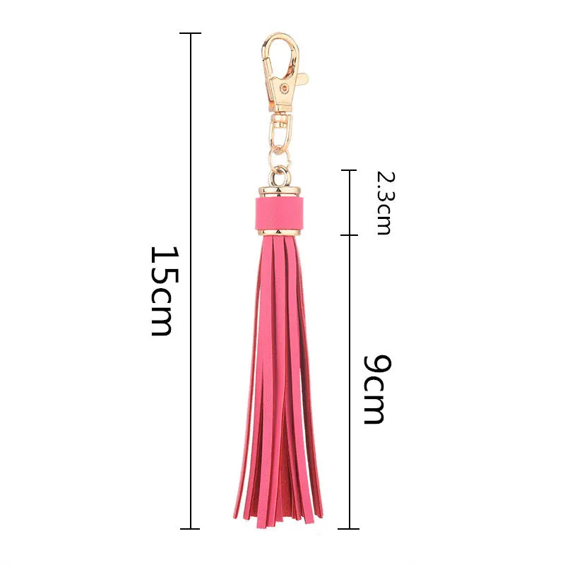 Boho Handmade Keychain for Women Bag Pendant Jewelry Multilayer Velvet Strap Tassel Shell Key Chain Car Hangging Accessories
