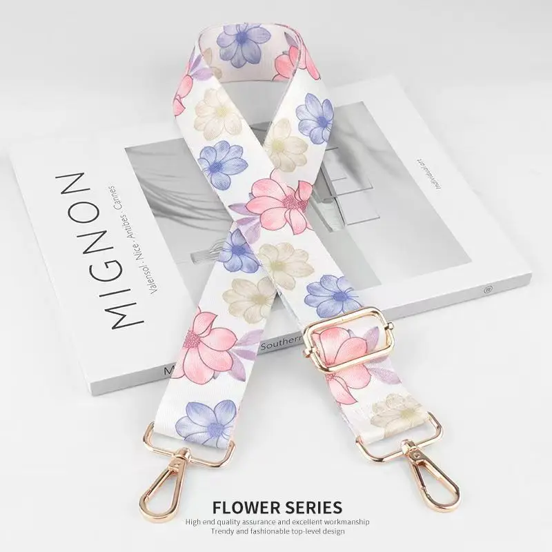 Nylon/Cotton Bag Strap Women Colored Straps for Crossbody Messenger Shoulder Bag Accessories Adjustable Belts Handbag Straps