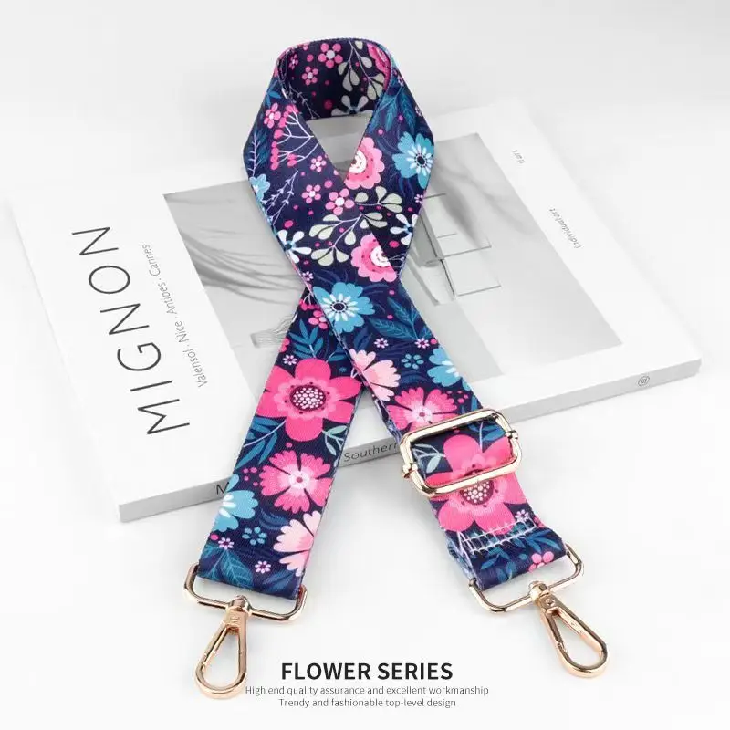 Nylon/Cotton Bag Strap Women Colored Straps for Crossbody Messenger Shoulder Bag Accessories Adjustable Belts Handbag Straps
