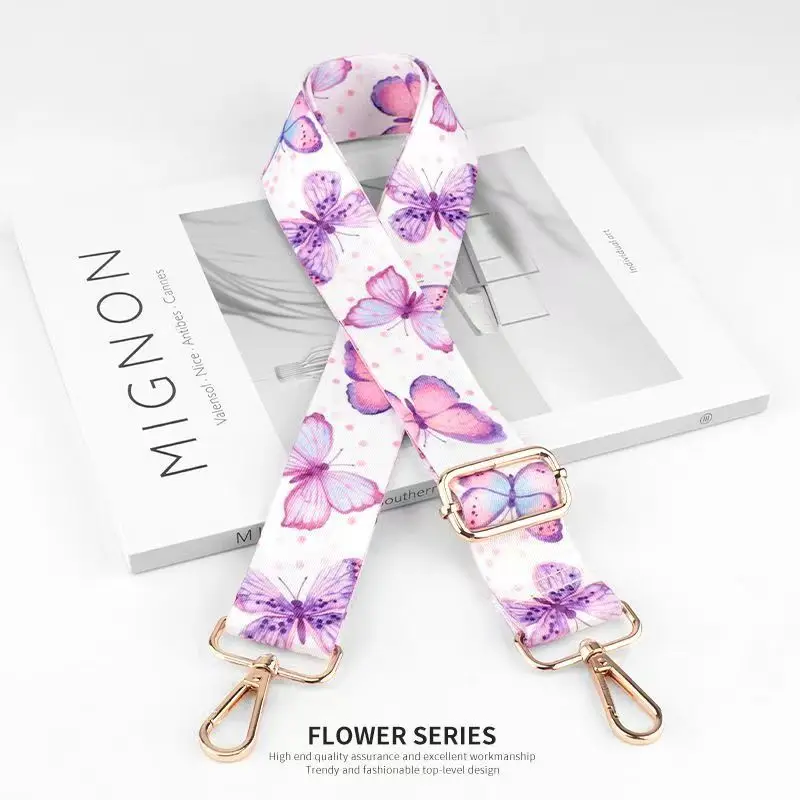 Nylon/Cotton Bag Strap Women Colored Straps for Crossbody Messenger Shoulder Bag Accessories Adjustable Belts Handbag Straps