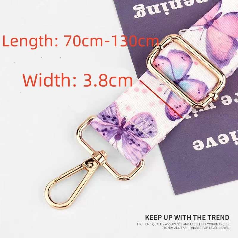 Nylon/Cotton Bag Strap Women Colored Straps for Crossbody Messenger Shoulder Bag Accessories Adjustable Belts Handbag Straps