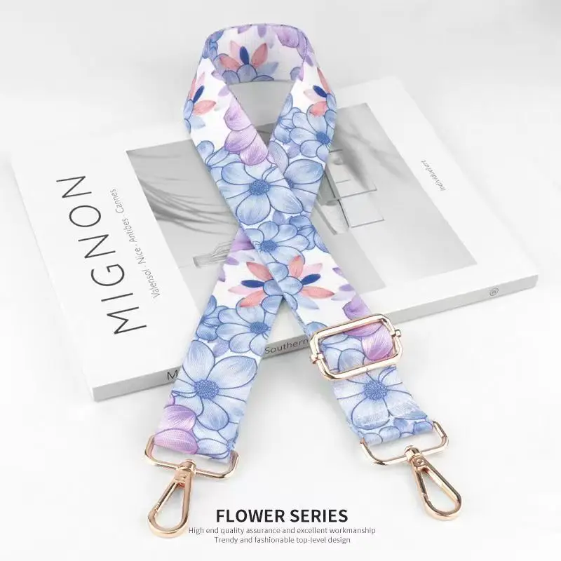 Nylon/Cotton Bag Strap Women Colored Straps for Crossbody Messenger Shoulder Bag Accessories Adjustable Belts Handbag Straps