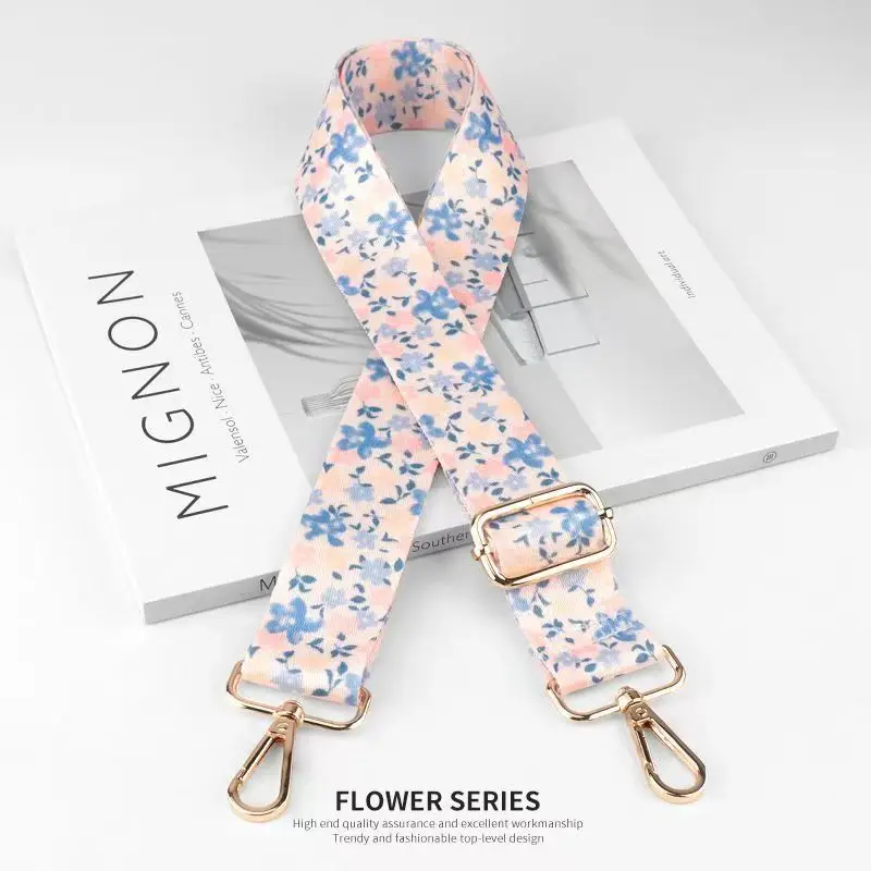 Nylon/Cotton Bag Strap Women Colored Straps for Crossbody Messenger Shoulder Bag Accessories Adjustable Belts Handbag Straps