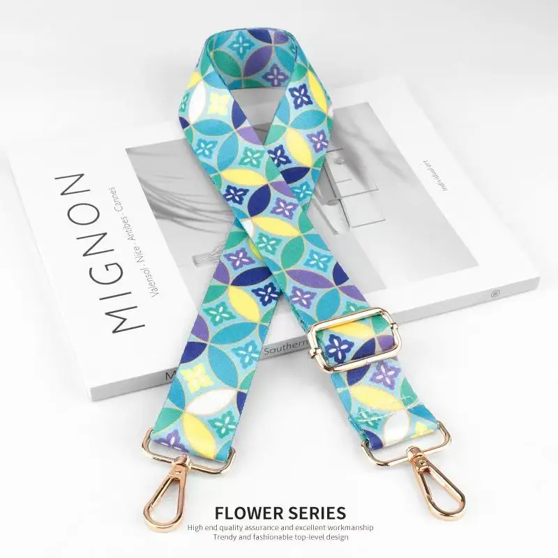 Nylon/Cotton Bag Strap Women Colored Straps for Crossbody Messenger Shoulder Bag Accessories Adjustable Belts Handbag Straps