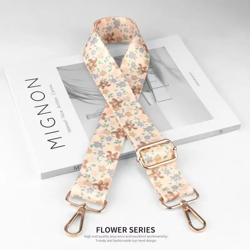 Nylon/Cotton Bag Strap Women Colored Straps for Crossbody Messenger Shoulder Bag Accessories Adjustable Belts Handbag Straps