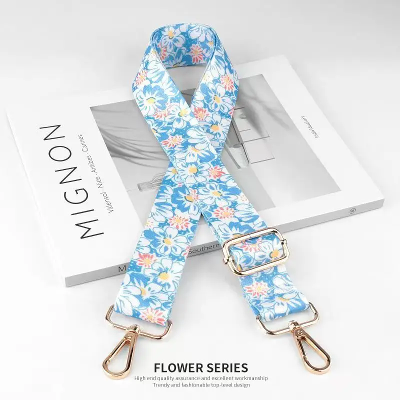 Nylon/Cotton Bag Strap Women Colored Straps for Crossbody Messenger Shoulder Bag Accessories Adjustable Belts Handbag Straps