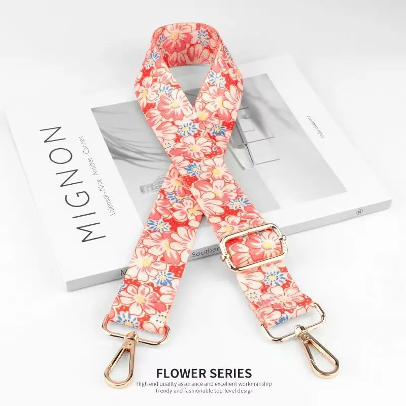 Nylon/Cotton Bag Strap Women Colored Straps for Crossbody Messenger Shoulder Bag Accessories Adjustable Belts Handbag Straps