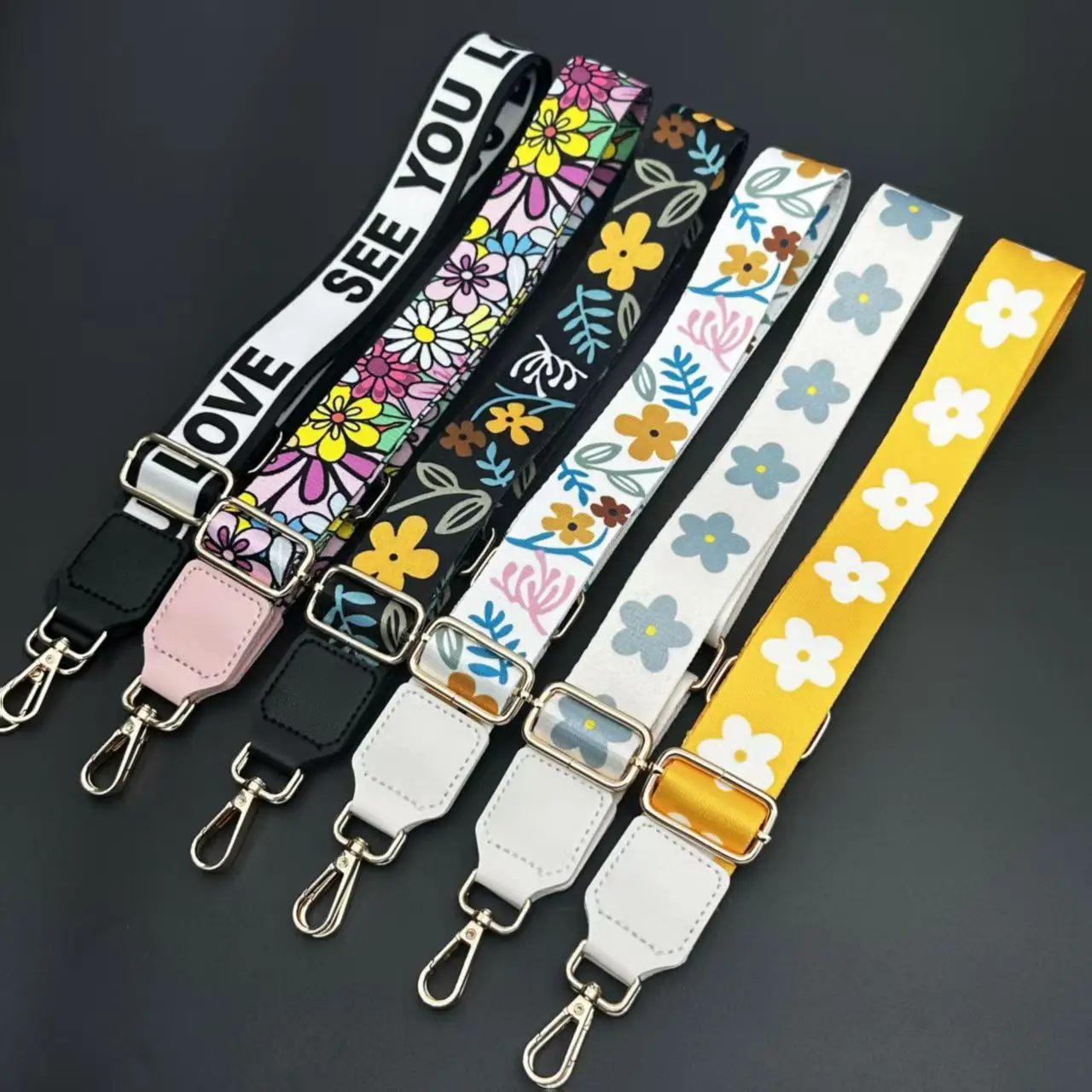 Fashion Colored Printing Wide Bag Strap Replacement Adjustable Zebra Pattern Handbag Belt Wide Shoulder Bag Accessories for Wome