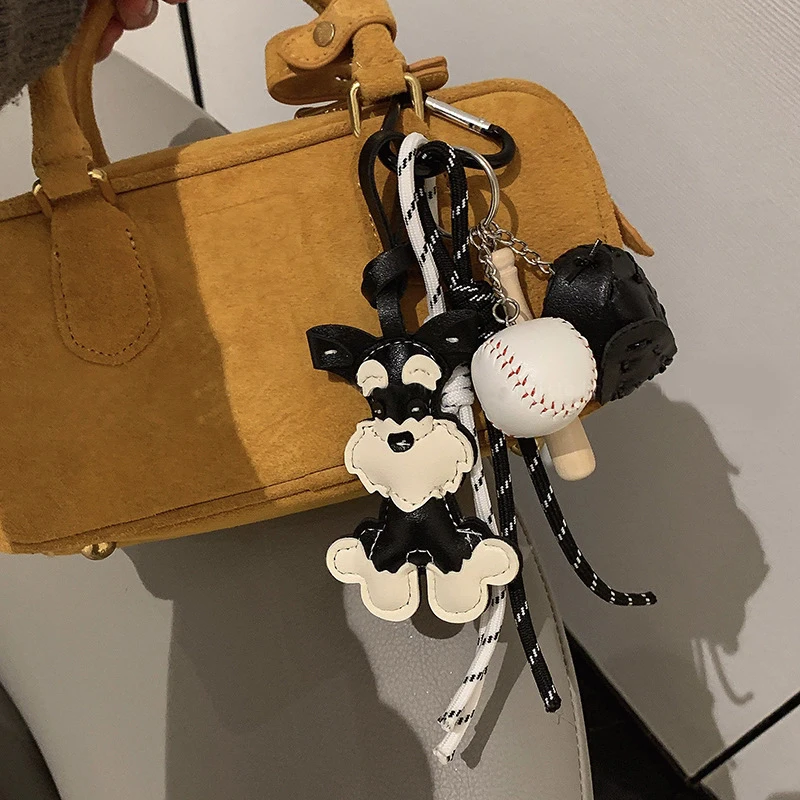 Cartoon Dog Keychains For Women Y2k Bag Pendant Couple Car Key Chains Jewelry Gift Decoration Accessories