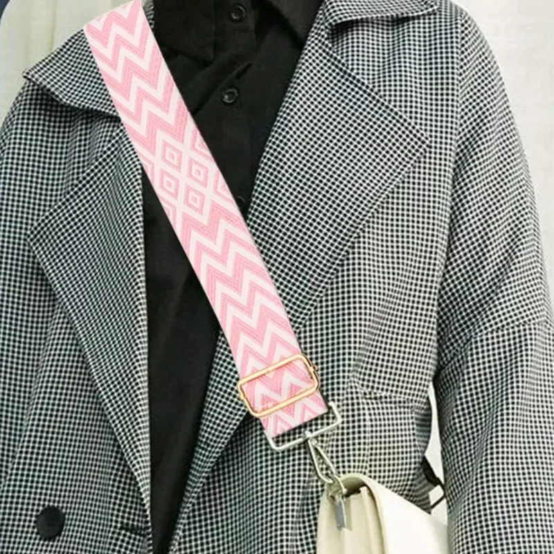 Nylon/Cotton Bag Strap Women Colored Straps for Crossbody Messenger Shoulder Bag Accessories Adjustable Belts Handbag Straps