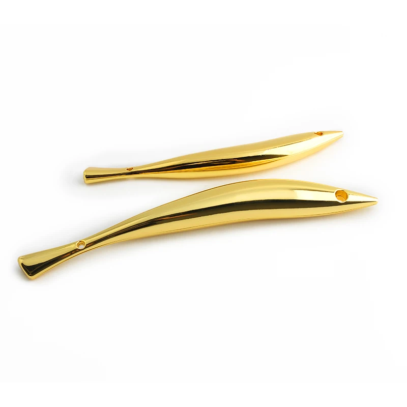 2/4/10PCS K Gold 21/27CM Metal Fish HandlesFor Women Making Handbag Handles Purse Frame Shoulder DIY Handmade Bags Accessories
