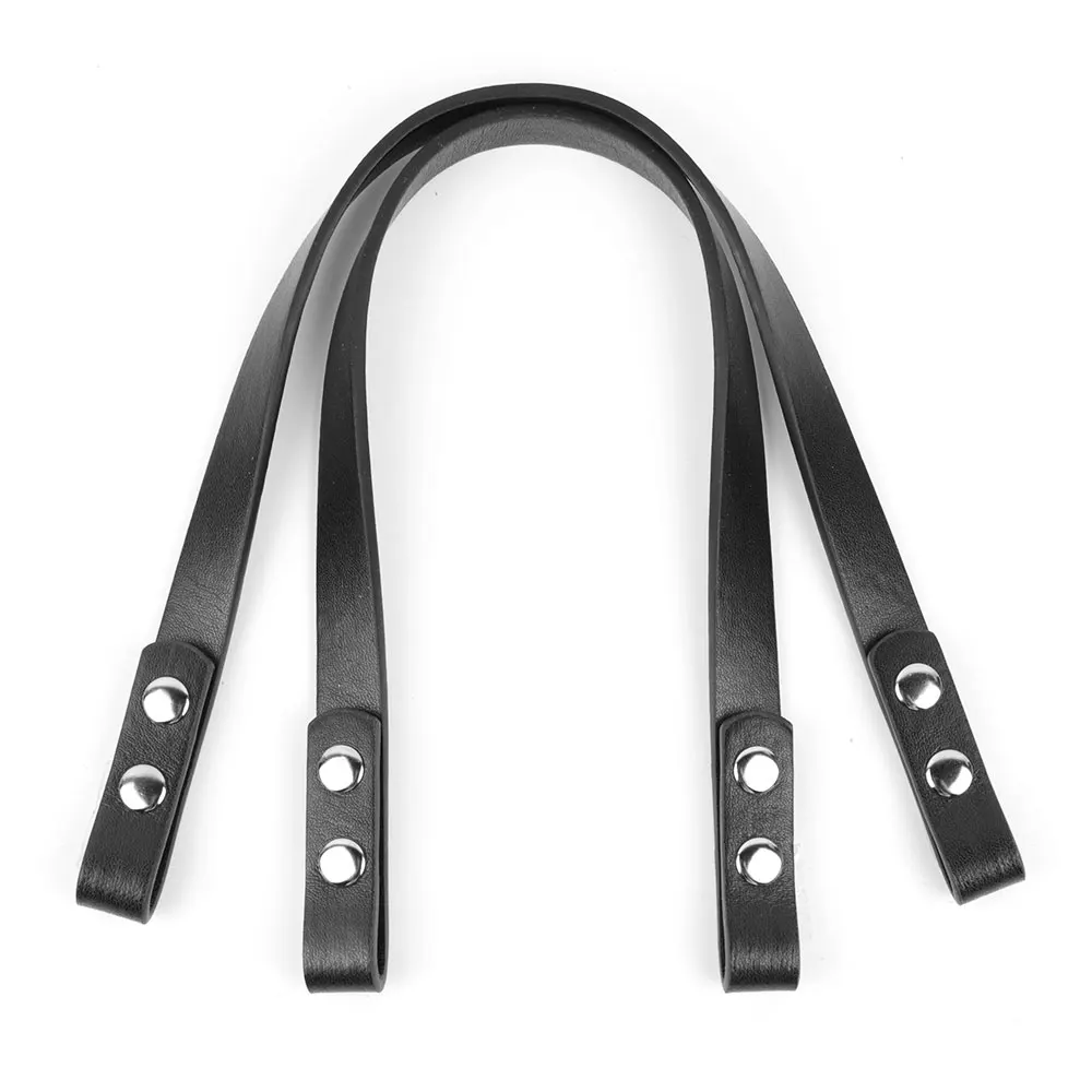 2pcs/lot Snap Button Handle Strap PU Leather Detachable Shoulder Bag Strap Handbag Strap for Obag Bags Parts Accessories