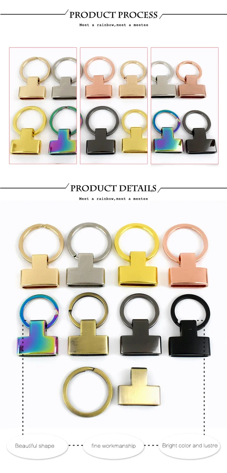 5/10/20Pcs 20/24mm O Rings Metal Buckles Keychain Hook Ring Buckle for Bag Strap Connector Clasp Webbing Clip Craft Accessories