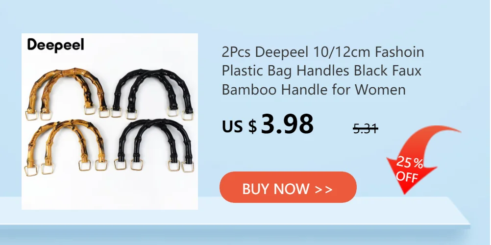 2/4/10P 7/10/12/15/18cm Natural Bamboo Bag Handles Handbag Round Ring Handle Purse Frame DIY Handmade Craft Wovenbag Accessories