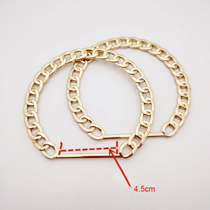 Golden Vintage Bag Chain Handle Women Bag Straps Handbag Chain Fashion Woman Bag Accessory Detachable Parts Replacement Handle