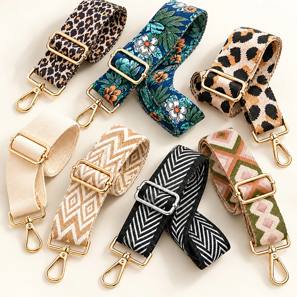 Purse Strap Handbags Crossbody Women Adjustable Replacement Bag Belt Guitar Straps Printing Detachable Sling Shoulder Strap