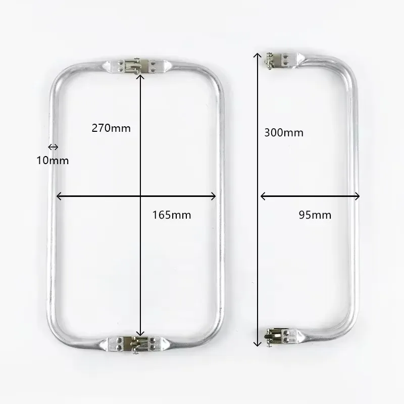 10Pcs 16-30cm Metal Bag Kiss Clasp Aluminium Tube Handbag Handle Purse Frame Woven-bag Clamp Buckle DIY Hardware Accessories