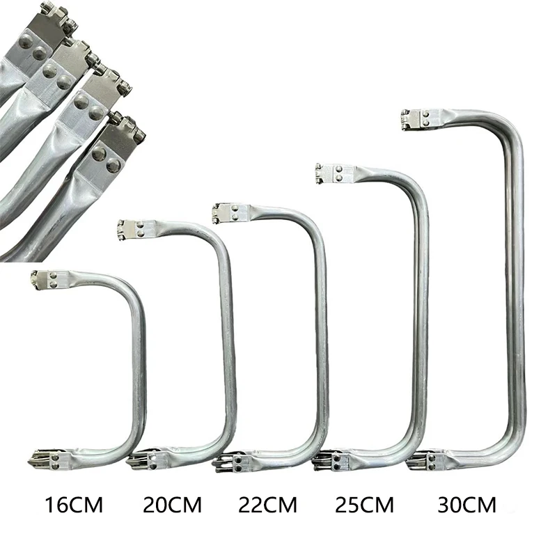 10Pcs 16-30cm Metal Bag Kiss Clasp Aluminium Tube Handbag Handle Purse Frame Woven-bag Clamp Buckle DIY Hardware Accessories