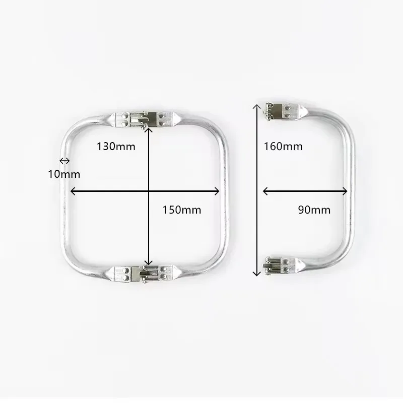 10Pcs 16-30cm Metal Bag Kiss Clasp Aluminium Tube Handbag Handle Purse Frame Woven-bag Clamp Buckle DIY Hardware Accessories