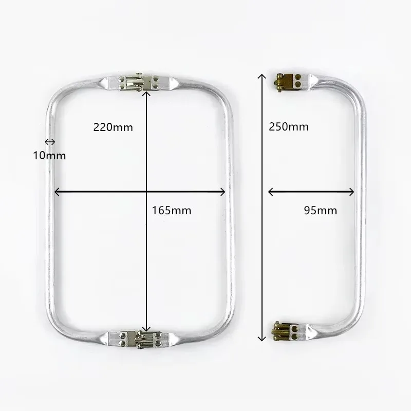 10Pcs 16-30cm Metal Bag Kiss Clasp Aluminium Tube Handbag Handle Purse Frame Woven-bag Clamp Buckle DIY Hardware Accessories