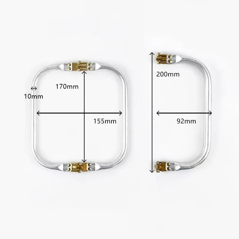 10Pcs 16-30cm Metal Bag Kiss Clasp Aluminium Tube Handbag Handle Purse Frame Woven-bag Clamp Buckle DIY Hardware Accessories