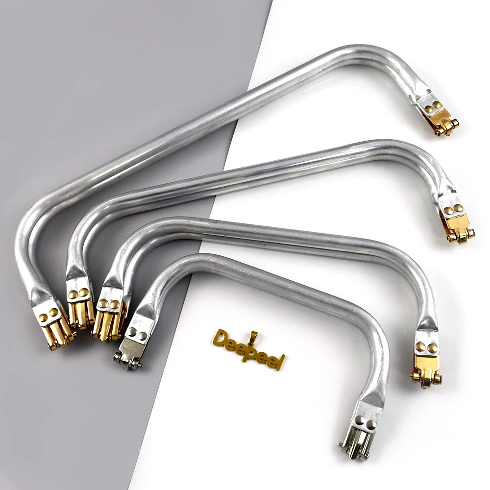 10Pcs 16-30cm Metal Bag Kiss Clasp Aluminium Tube Handbag Handle Purse Frame Woven-bag Clamp Buckle DIY Hardware Accessories