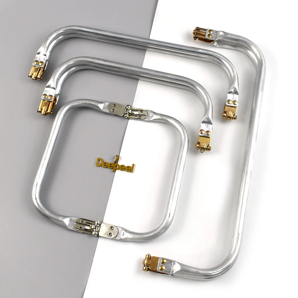 10Pcs 16-30cm Metal Bag Kiss Clasp Aluminium Tube Handbag Handle Purse Frame Woven-bag Clamp Buckle DIY Hardware Accessories