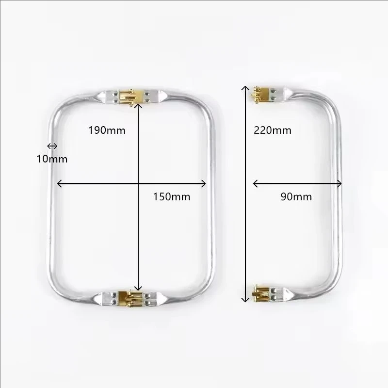 10Pcs 16-30cm Metal Bag Kiss Clasp Aluminium Tube Handbag Handle Purse Frame Woven-bag Clamp Buckle DIY Hardware Accessories
