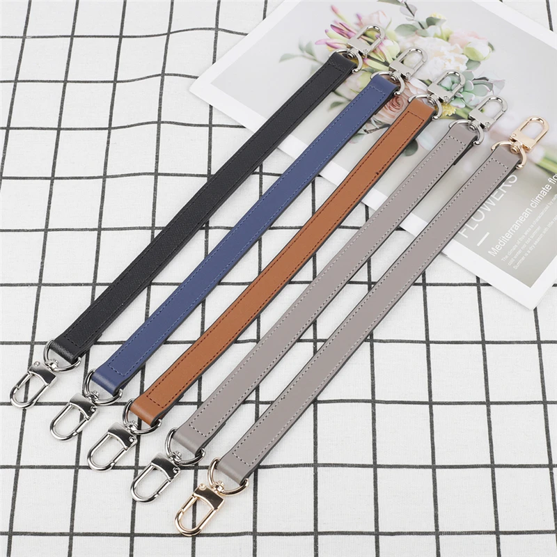 Genuine Cow Leather Short Bag Strap Women Shoulder Strap Purse Handle Strap Replacement for Handbag Accessories 38cm