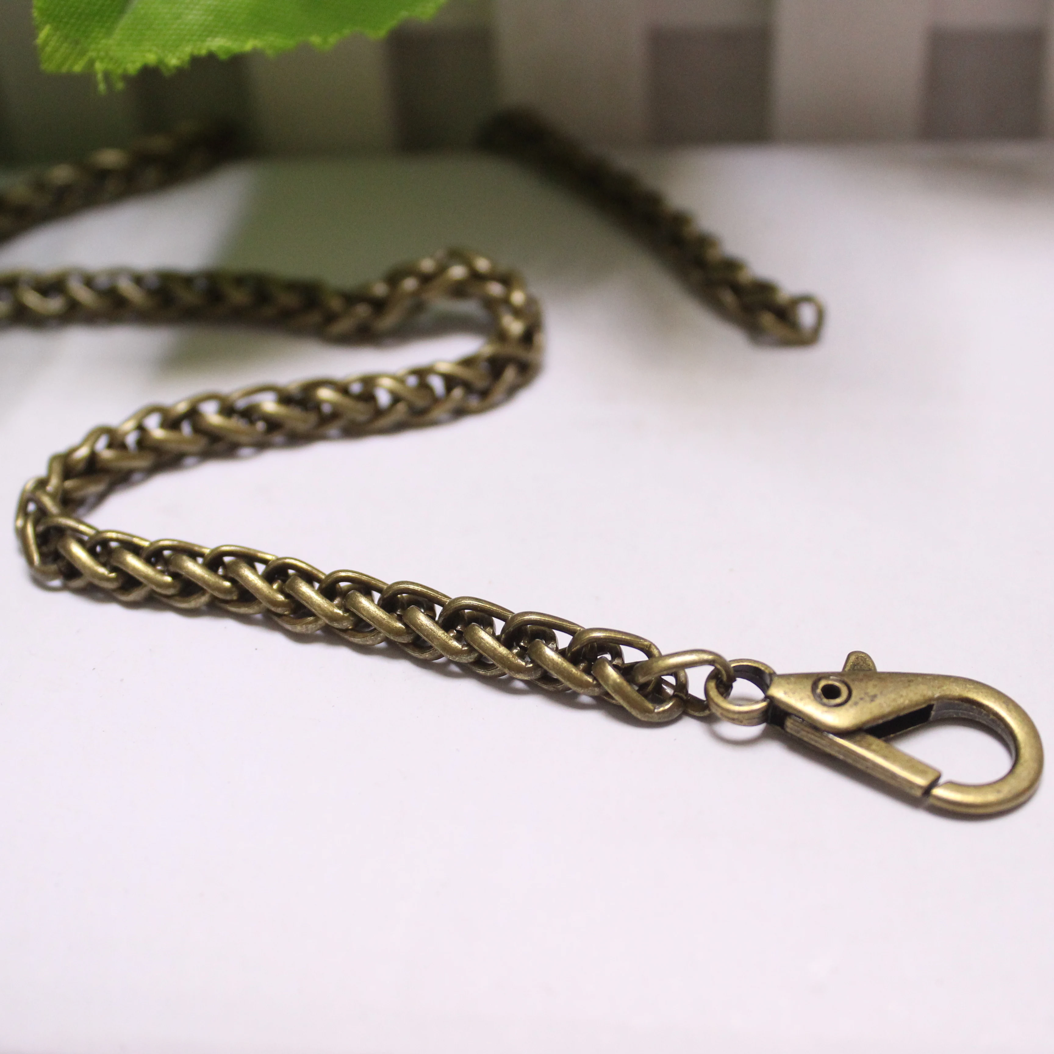 40/60/100/120cm Handbag Metal Chains For Bag DIY Purse Chain With Buckles Shoulder Bag Straps Handbag Handles Bag Accessories