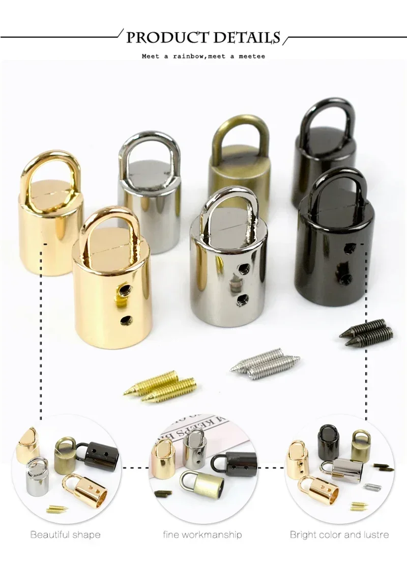 5-30Pcs Deepeel 11/14mm Metal Cord Lock Buckles Rope Stopper Handbag Strap Tassel Clasp Hook Hanger Leather Hardware Accessories