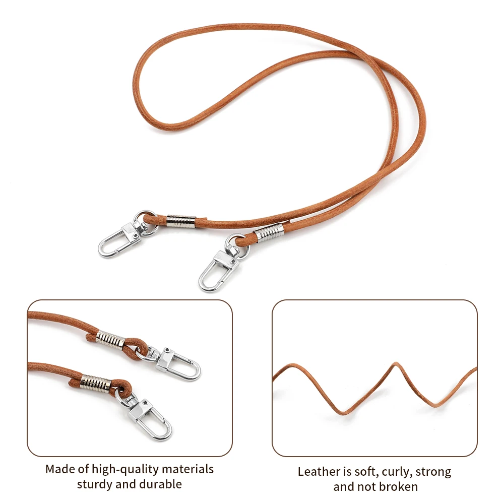 Genuine Leather Bag Strap for Women 40mm 60mm 80mm 120cm Bag Handles Belts for Purse Handbag Shoulder Bag Parts Accessories