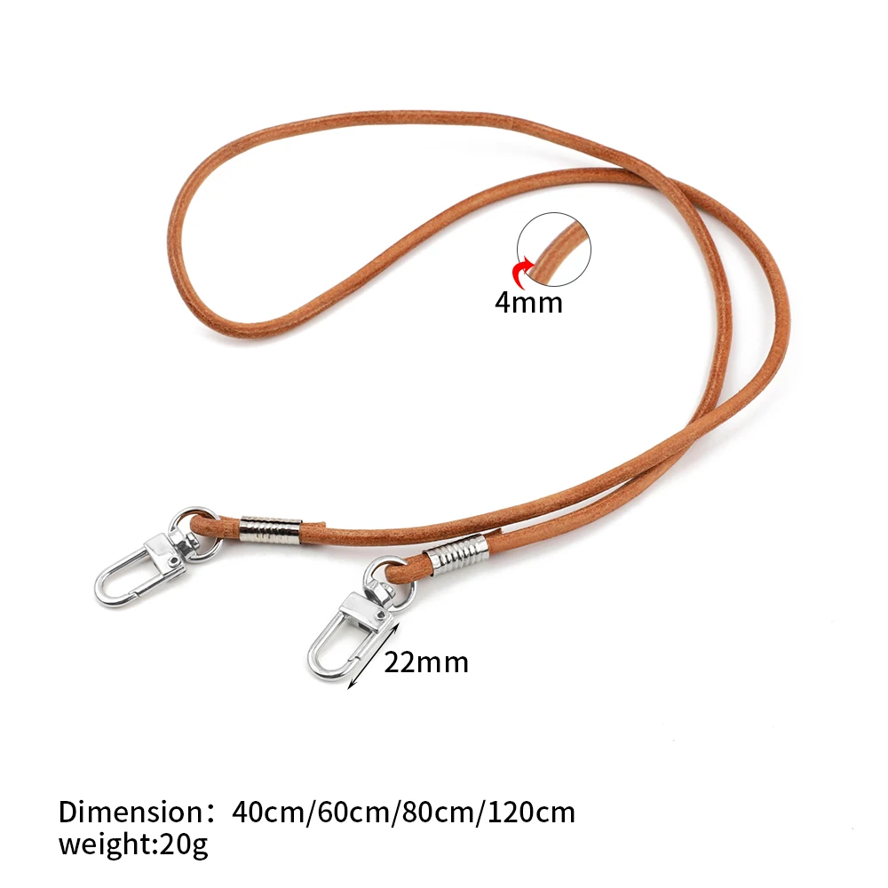 Genuine Leather Bag Strap for Women 40mm 60mm 80mm 120cm Bag Handles Belts for Purse Handbag Shoulder Bag Parts Accessories