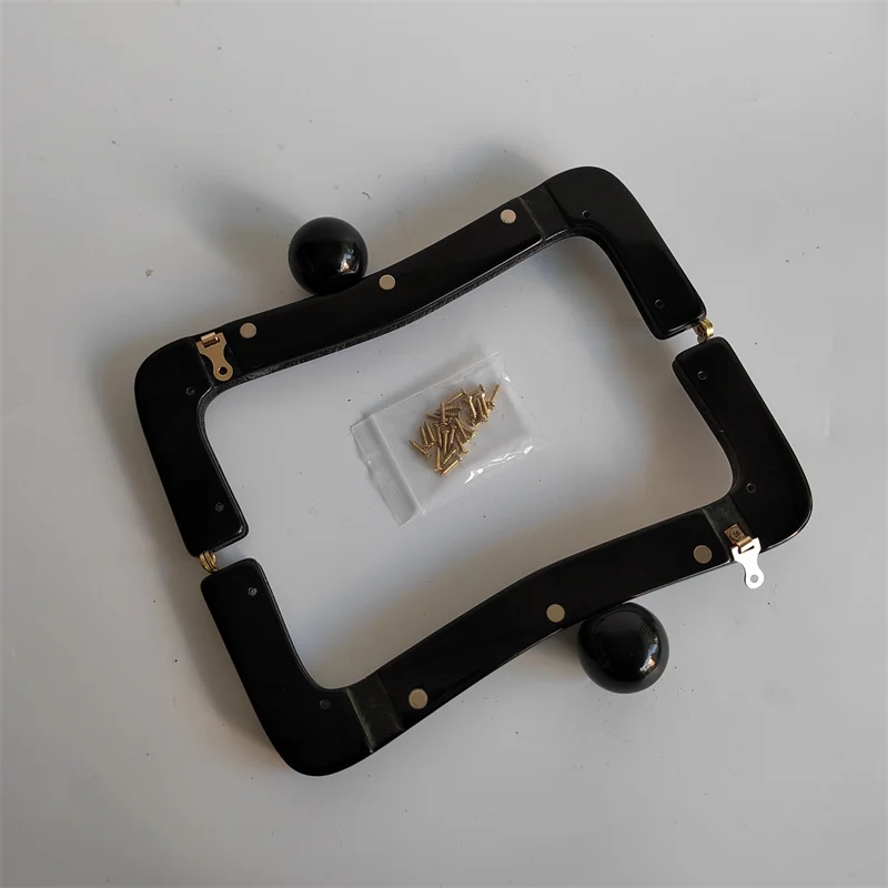 20 Cm Colorful Big Kiss Ball Clasp Acrylic Purse Frame With Screws Bag Handles Handmade Material Resin Clutch Frames Clip Hook
