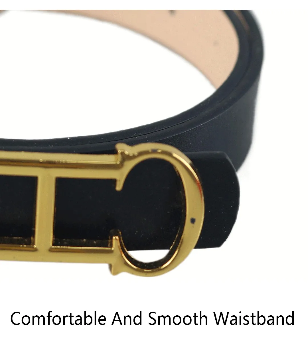 CH Brand Fashion Women's Belt PVC Material Adjustable Length Perforated Gift Box Packaging Designer 2025 New Men's Belt