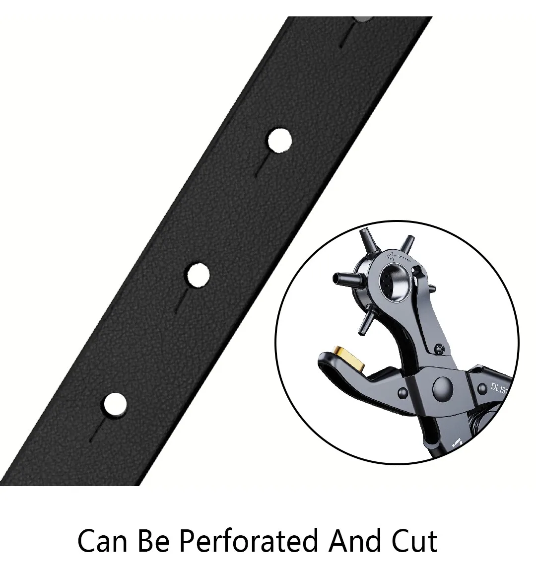 CH Brand Fashion Women's Belt PVC Material Adjustable Length Perforated Gift Box Packaging Designer 2025 New Men's Belt