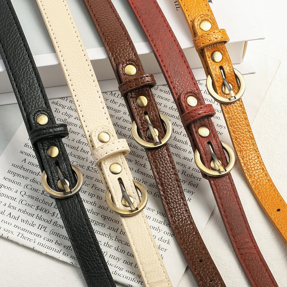 PU Leather Bag Straps Women Handbag Handle Belt Shoulder Crossbody Bag Strap DIY Replacement Strap Bag Part Belt for Bags