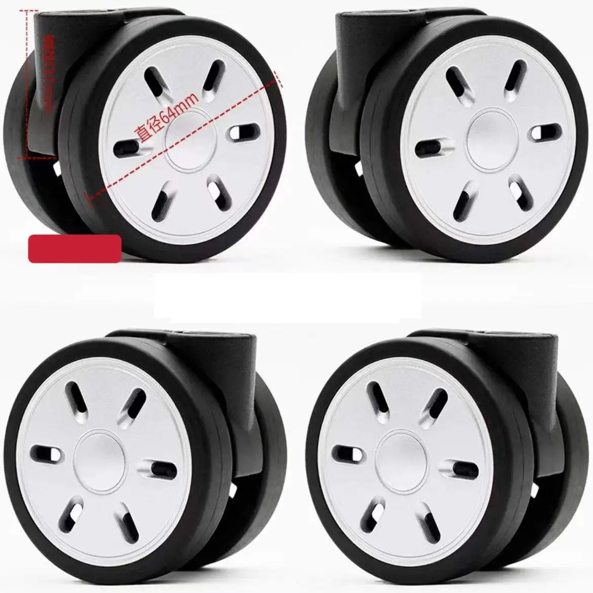 Suitcase Wheels for Rimowa Repair Wheel Replacement Luggage Silent Casters Load-bearing Travel Accessories Customized