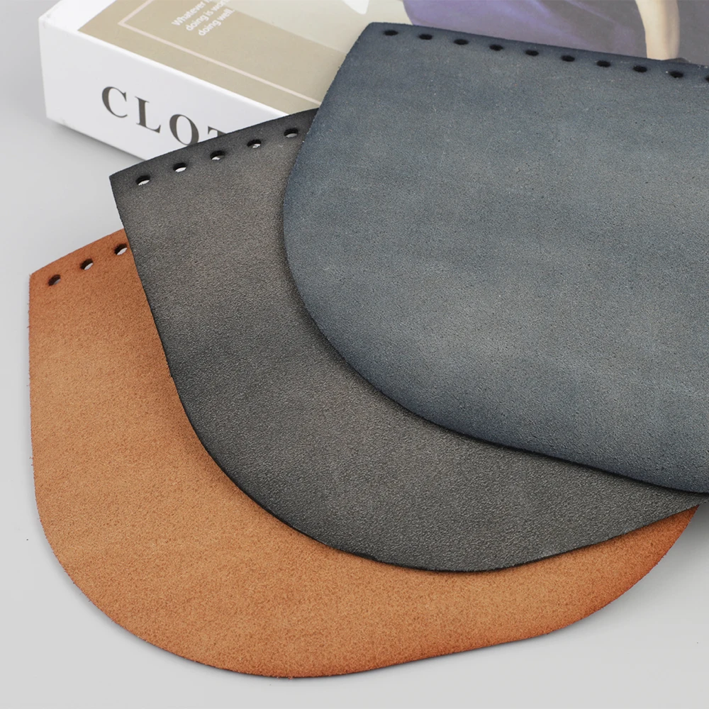 Fashion Genuine Leather Shoulder Bag Flap Cover Replacement for Women Handbag Special Black Bag Accessories DIY Sewing Material