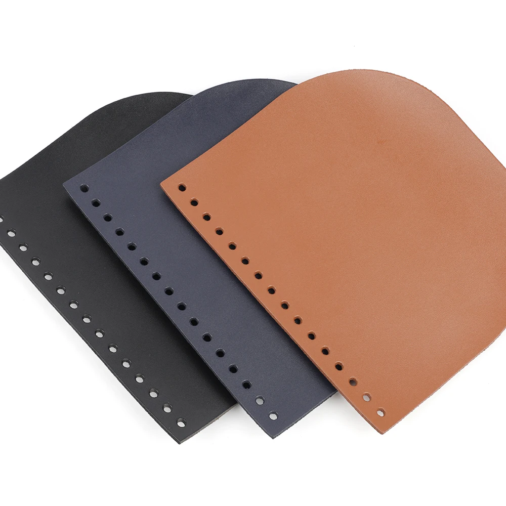 Fashion Genuine Leather Shoulder Bag Flap Cover Replacement for Women Handbag Special Black Bag Accessories DIY Sewing Material