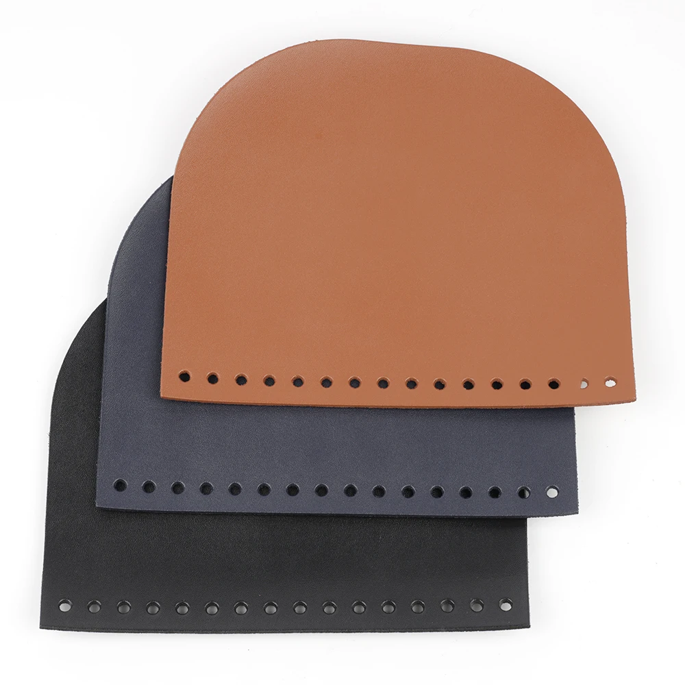 Fashion Genuine Leather Shoulder Bag Flap Cover Replacement for Women Handbag Special Black Bag Accessories DIY Sewing Material