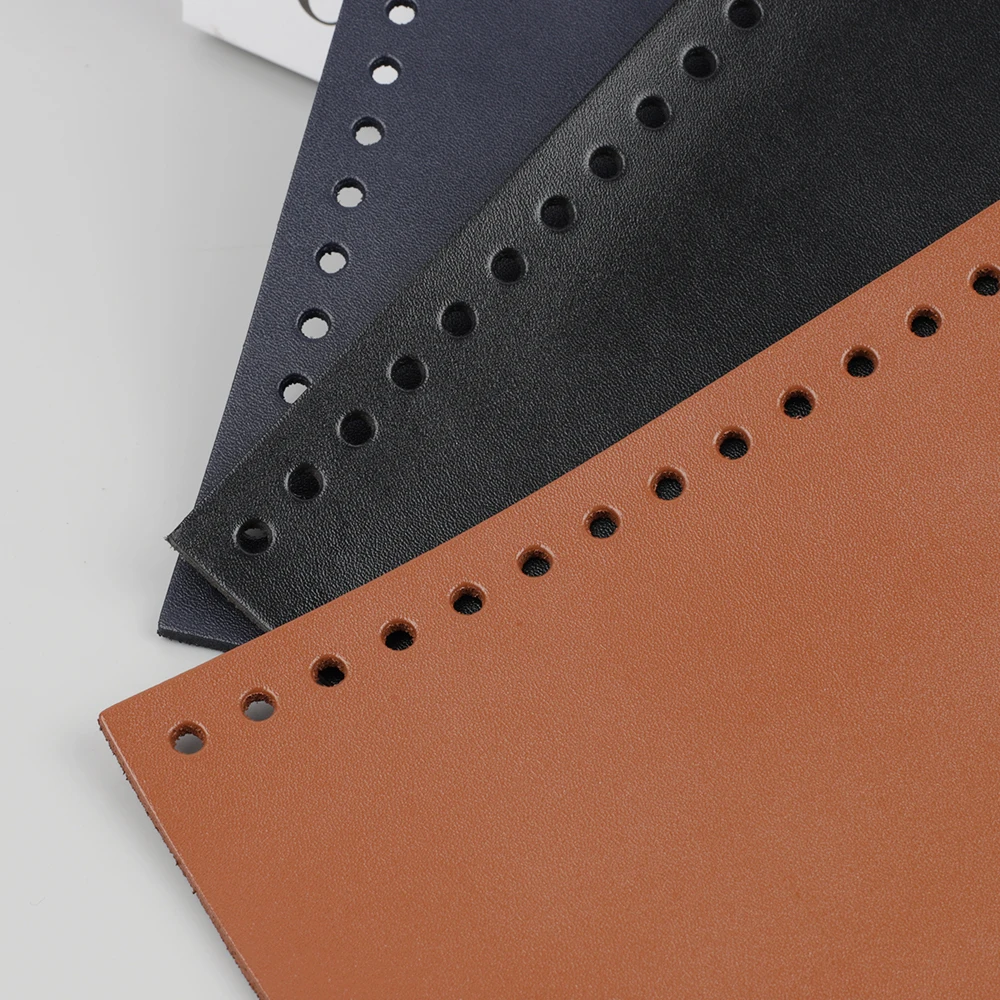 Fashion Genuine Leather Shoulder Bag Flap Cover Replacement for Women Handbag Special Black Bag Accessories DIY Sewing Material