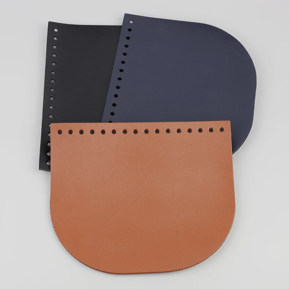 Fashion Genuine Leather Shoulder Bag Flap Cover Replacement for Women Handbag Special Black Bag Accessories DIY Sewing Material