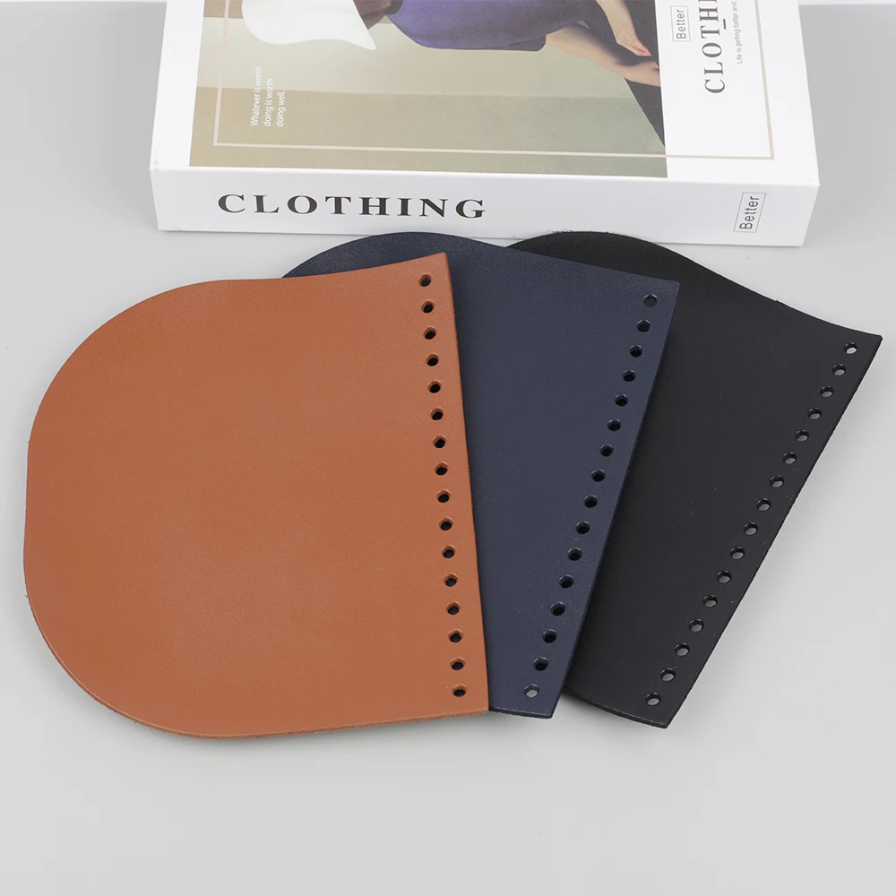 Fashion Genuine Leather Shoulder Bag Flap Cover Replacement for Women Handbag Special Black Bag Accessories DIY Sewing Material