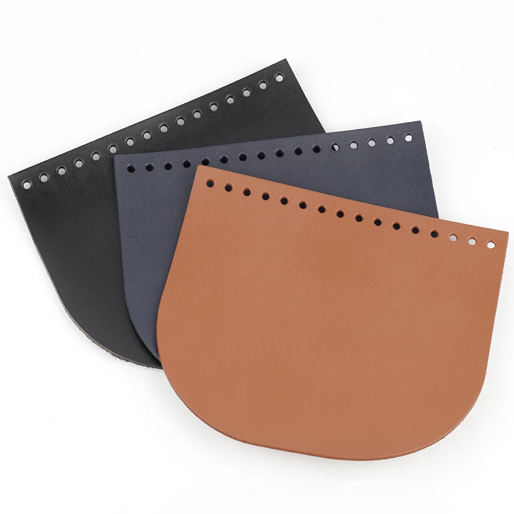 Fashion Genuine Leather Shoulder Bag Flap Cover Replacement for Women Handbag Special Black Bag Accessories DIY Sewing Material