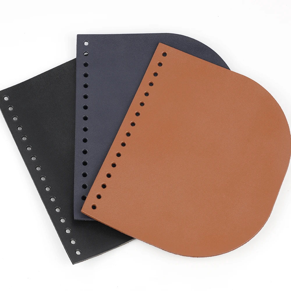 Fashion Genuine Leather Shoulder Bag Flap Cover Replacement for Women Handbag Special Black Bag Accessories DIY Sewing Material
