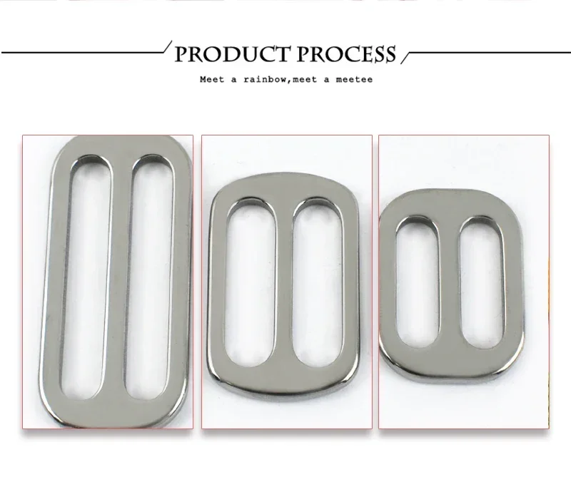 5/10/20Pcs Deepeel 20-38mm Stainless Steel Buckles Bag Strap Tri-Glide Slider Clasp Backpack Webbing Adjust Hook DIY Accessories